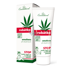 Cannaderm Robátko emoliens emollient cream for the care of sensitive skin of children and adults with manifestations of atopic eczema 75 g