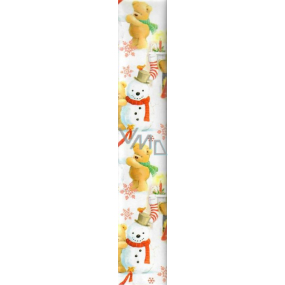 Ditipo Gift wrapping paper 70 x 200 cm Christmas white bear on a stool
