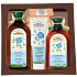 Green Pharmacy Chamomile and Flaxseed Oil Shampoo for Colored Hair 350 ml + Hair Conditioner 300 ml + Hand Cream 100 ml + Cranberry Lip Balm 3.6 g, cosmetic set