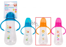 First Steps Feeding Bottle 0+ baby bottle clear with grips Zoo orange 250 ml