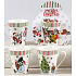 Christmas ceramic mug design mix Santa, Snowman, Tree 310 ml