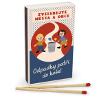 Nekupto Original matches in retro style Garbage belongs in the trash! 45 pieces