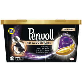 Perwoll Renew & Care Caps capsules for washing black clothes 10 doses 145 g