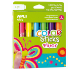 Apli Color Sticks neon dry tempera colours 6 x 6 g, set