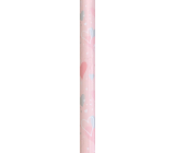 Nekupto Gift wrapping paper 70 x 150 cm Pink with hearts