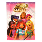 Winx Club Folders with rubber band Pink 370 x 271 x 7 mm