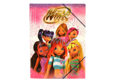 Winx Club Folders with rubber band Pink 370 x 271 x 7 mm
