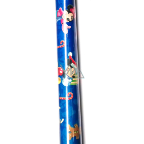 Nekupto Gift wrapping paper 70 x 150 cm Disney Mickey Mousse and Minnie Christmas blue