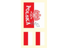 Arch tattoo decals on face and body Poland flag 2 motif