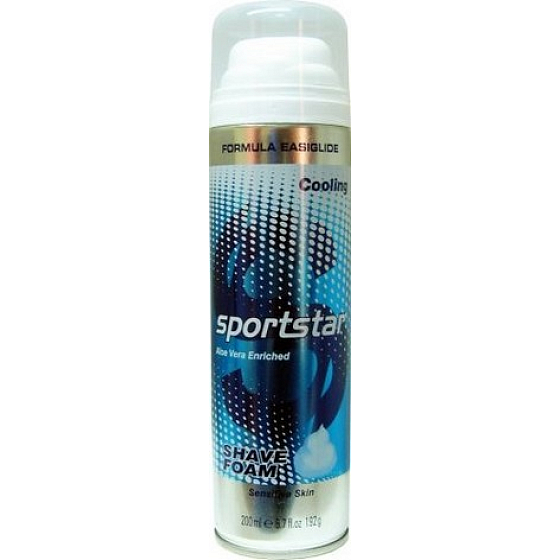 Sportstar Men Cooling Shaving Foam for Sensitive Skin 200 ml