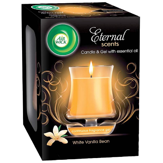 Air Wick Eternal Scents Vanilla scent Christmas scented candle in glass 130 g