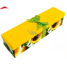 Angel Folding gift box with ribbon for sunflower bottle 34 x 9.5 x 9.5 cm 1 piece