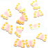 Professional Nail decorations butterflies pink-yellow 132 1 package