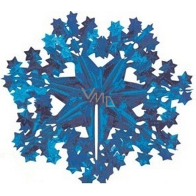 Hanging snowflake blue 30 cm