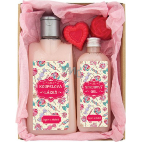 Bohemia Gifts For mom bath 200 ml + shower gel 100 ml + handmade soap 2 x 30 g, cosmetic set