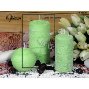 Lima Sirius Opium scented candle green cylinder 70 x 150 mm 1 piece