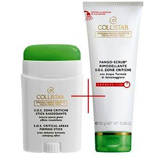 Collistar SOS Critical Areas Firming Stick for critical zones of the arm, abdomen, buttocks 75 ml + Reshaping Mud-Scrub SOS Critical Areas Mud peeling for SOS problematic areas 150 ml