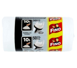 Fino Color garbage bags with handles, white, 6 µ, 10 liters, 36 x 44 cm, 50 pieces