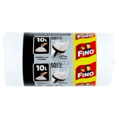 Fino Color garbage bags with handles, white, 6 µ, 10 liters, 36 x 44 cm, 50 pieces