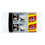 Fino Color trash bags with handles, white, 6 µ, 10 liters, 36 x 44 cm, 50 pieces
