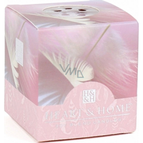 Heart & Home Angel's touch Soy scented candle without packaging burns for up to 15 hours 53 g