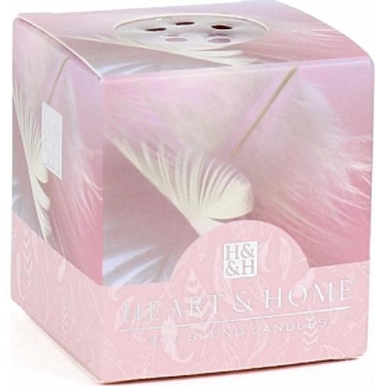 Heart & Home Angel's touch Soy scented candle without packaging burns for up to 15 hours 53 g