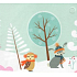 Nekupto Christmas Gift Cards Animals 6.5 x 6.5 cm 6 pieces