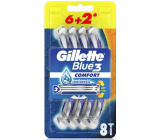 Gillette Blue 3 Comfort 3-blade razor for men, 8 pieces