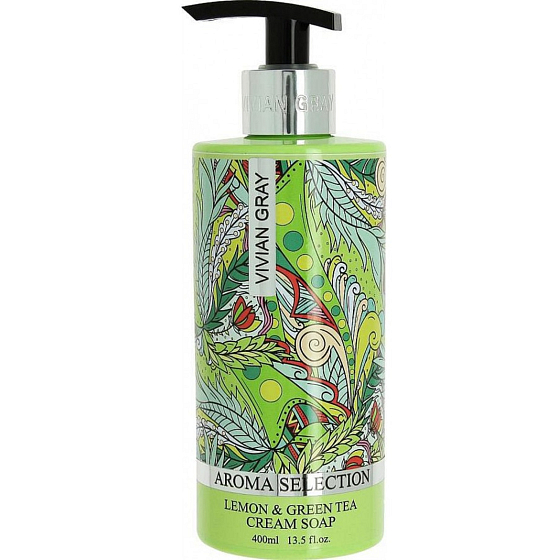 Vivian Gray Aroma Selection Lemon & Green Tea luxury liquid soap with dispenser 400 ml