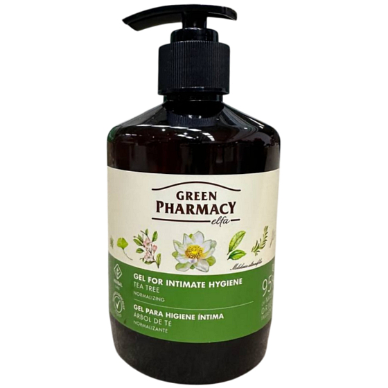 Green Pharmacy Tea Tree and Calendula Intimate Hygiene Gel for Normal Skin 370 ml