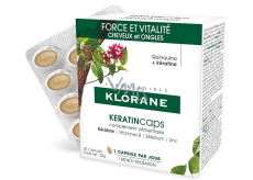 Klorane Keratincaps Strength and vitality Hair and nails dietary supplement 30 capsules