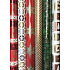 Zöwie Gift wrapping paper 70 x 500 cm Christmas red with stripes, trees and snowflakes