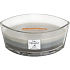 WoodWick Trilogy Warm Woods - Warm wood scented candle with wooden wide wick and glass boat lid 453 g