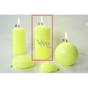 Lima Reflex phosphor yellow candle cylinder 60 x 120 mm 1 piece