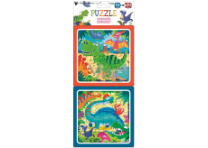 Baby Genius Puzzle Dinosaurs 15 x 15 cm, 16 and 20 pieces, 2 pictures