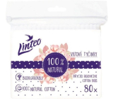 Linteo Paper cotton sticks for ears 80 pieces of bag