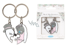 Me To You Metal Mr. and Mrs. Keychain for couples 2 pieces in pack