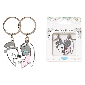 Me To You Metal Mr. and Mrs. Keychain for couples 2 pieces in pack