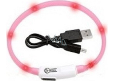 Karlie Flamingo LED light-up collar for cats and small dogs pink, uni size 35 cm, rechargeable