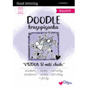 Ditipo Coloring Doodle - Decorate your nice moments pre-printed English words to practice 36 pages 7241001
