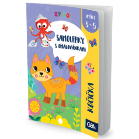 Albi Kvído Stickers with colouring pages Cat, recommended age 3 - 5 years
