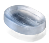 Selenite carved natural stone bowl oval 45 - 50 g, 45 - 50 x 70 - 75 mm, angelic energy