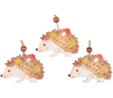 Wooden hedgehogs for hanging 7 cm 3 pieces