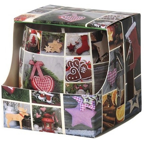Emocio Christmas scented candle in glass 90 g
