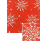 Nekupto Christmas gift wrapping paper 70 x 200 cm Red, snowflake stars