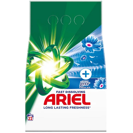 Ariel +Touch Of Lenor Fresh Air Stain Remover Washing Powder 32 doses 1,76 kg