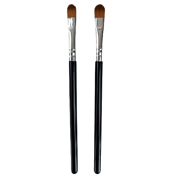 Set of Cosmetic Brushes with Synthetic Bristles, Set of 2 Pieces