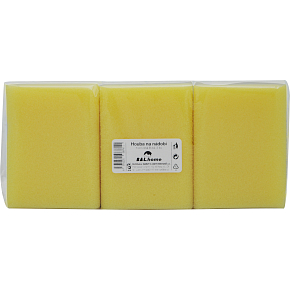 BALhome dish sponges shaped yellow 3 pcs