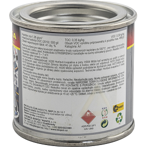 Biopol Paints Silicone Silver, heat resistant up to 500 °C, 80 g