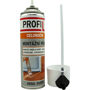 Profile mounting foam, tubular, 500 ml